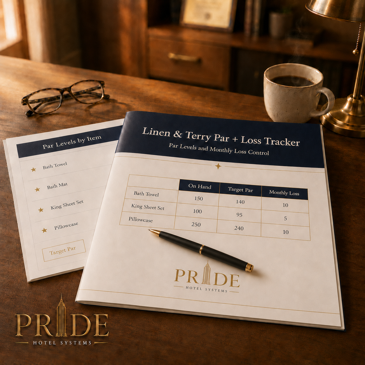 Hotel Linen & Terry Par + Loss Tracker